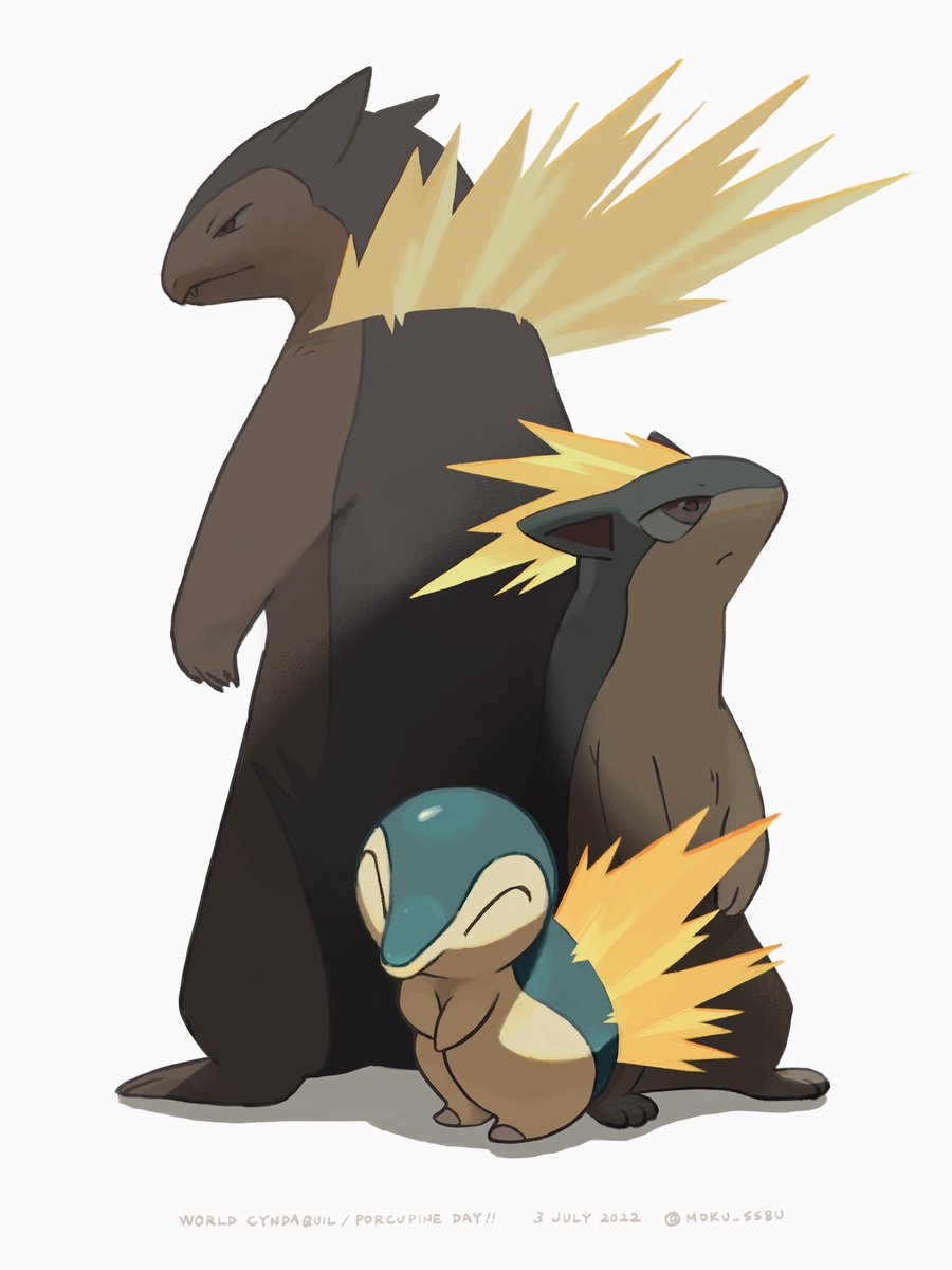 cyndaquil pokemon (creature) no humans closed mouth closed eyes white background standing watermark  illustration images