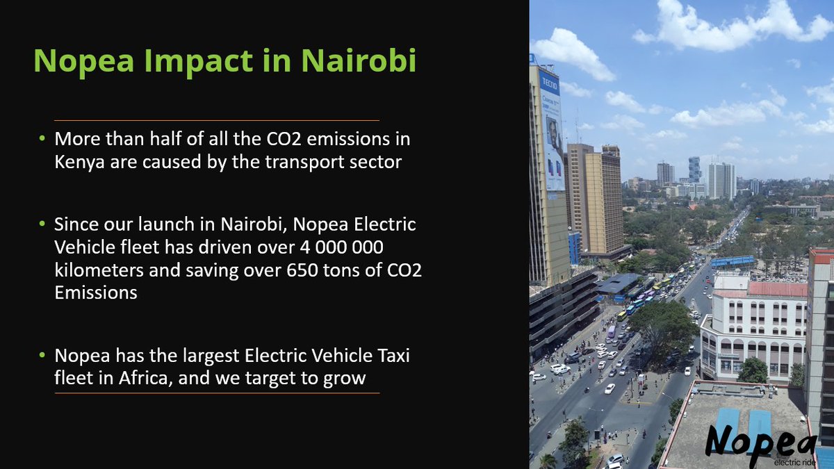 We need more #ElectricVehicles + #renewableenergy + #circulareconomy 
#NopeaRide #Kenya #Africa