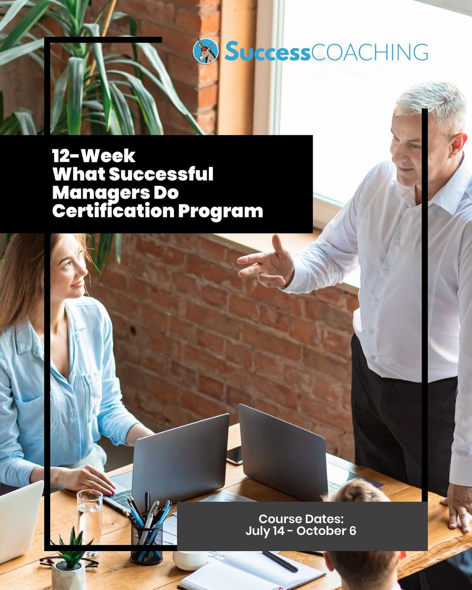 success_hacker's tweet image. 👉Check out our 12-Week What Successful Managers Do Certification Program.
 
The next session runs July 14 - October 6. Save your seat now:
successcoaching.co/what-successfu…

#csm #customersuccess