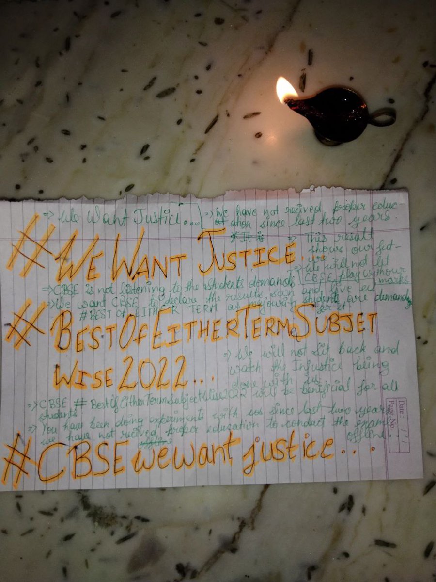 Kartike92067348's tweet photo. #BestofEitherTermSubjectWise
Students must be given their rights raise up their voice and its crystal clear what cbse students demand for.Cbse must consider their demands #BestofEitherTermSubjectWise
@cbseindia29 @EduMinOfIndia @dpradhanbjp @PMOIndia @narendramodi @aajtak https://t.co/R9vjM5bKzY