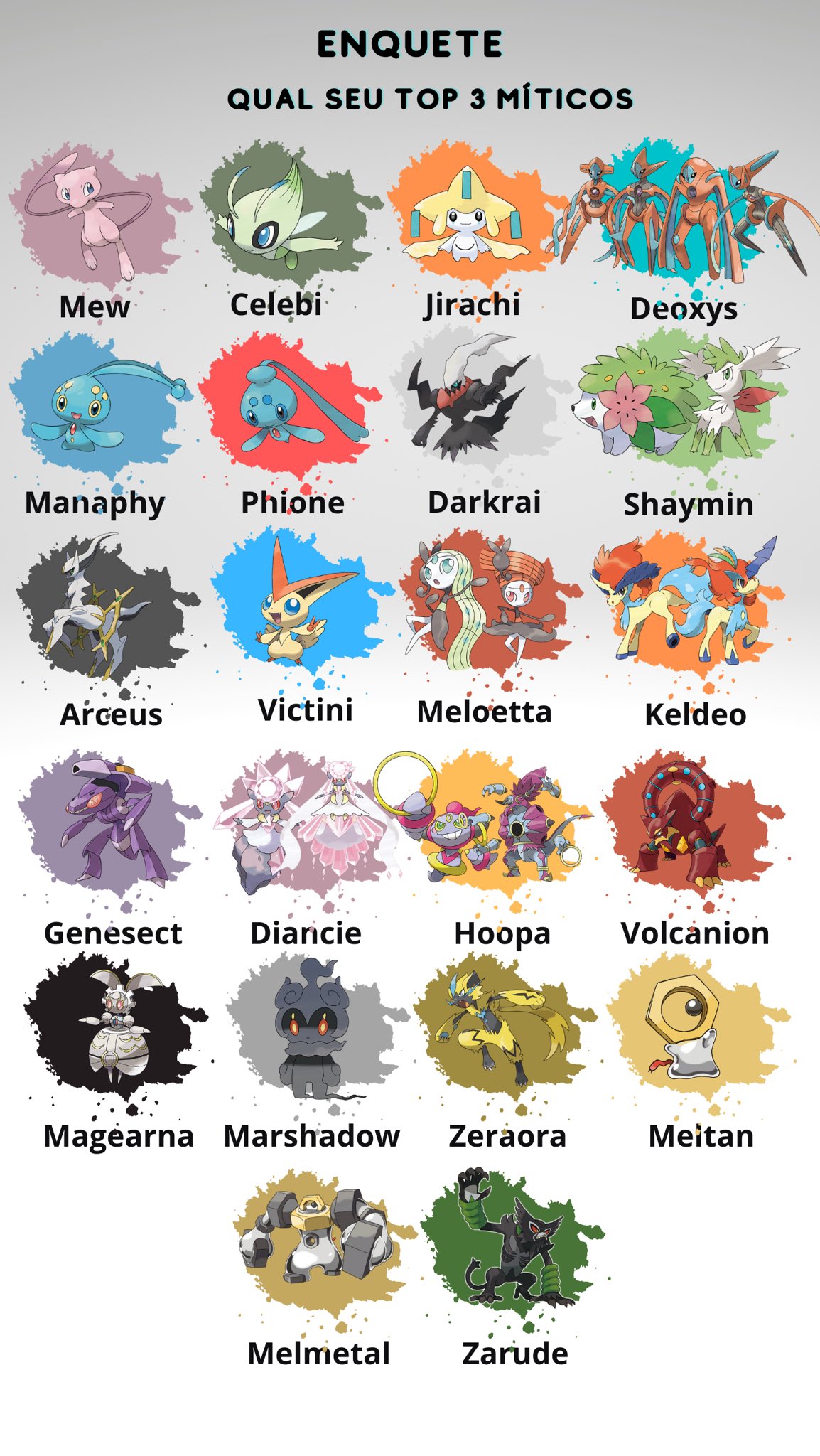 CONHECENDO TODOS OS POKÉMON MÍTICOS !! 