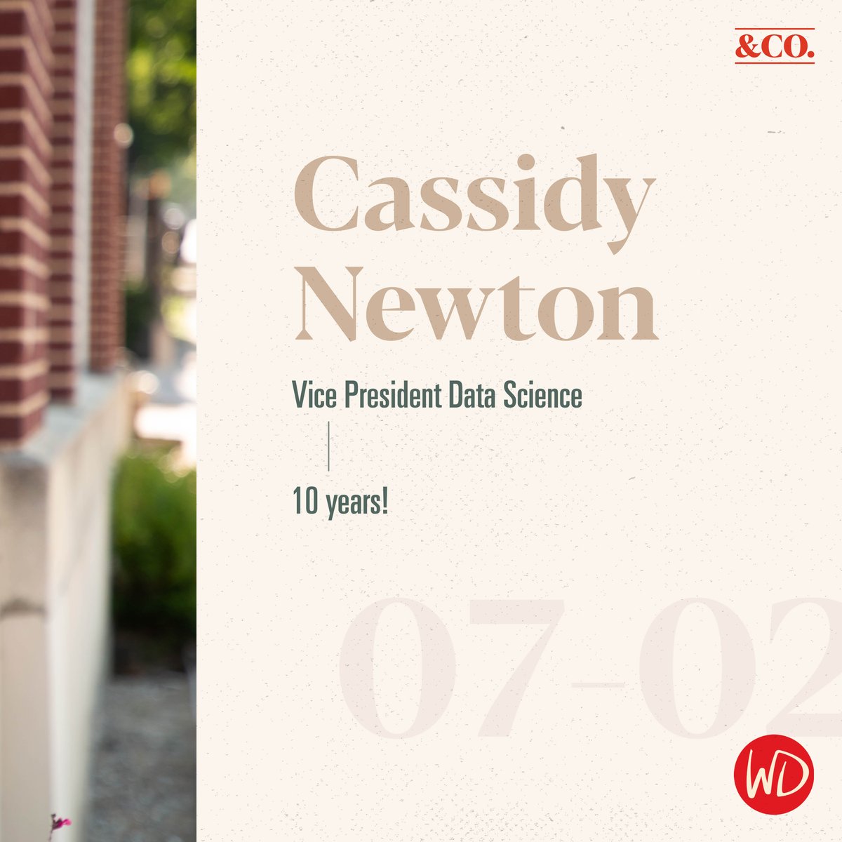 WDAdvertising's tweet image. Like a love for chocolate, Dr. Cassidy Newton is a DECADEnt member of the Warren Douglas team. Join us in celebrating 10 years of her data insights, her intelligent connections between physics and marketing, and her leadership of the analytics team. Happy anniversary, Cassidy!