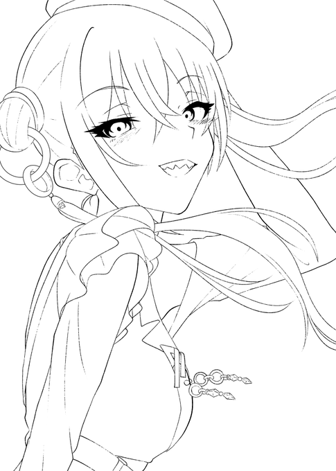 便乗76日目
フェス限砂塚あきら 線画
#100日チャレンジ 