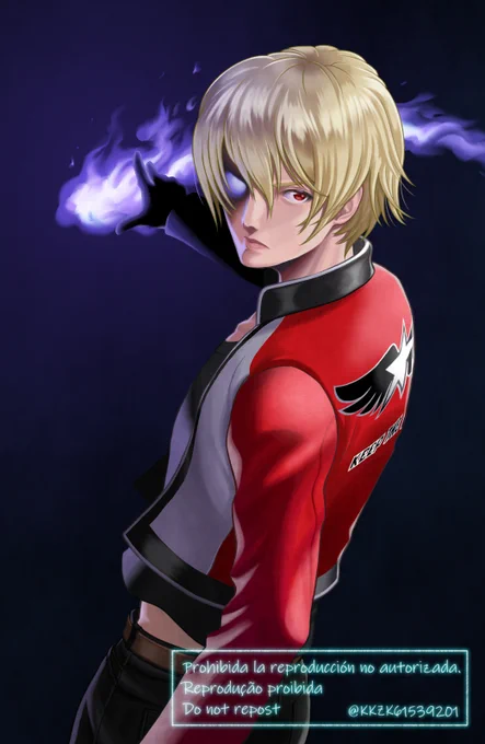 『THE KING OF FIGHTERS 』シリーズ
ロック・ハワード
#格ゲーキャラ描こうぜ 
#KOFXV #KOF15

暗黒の血的なヤツが騒いだ感じで 