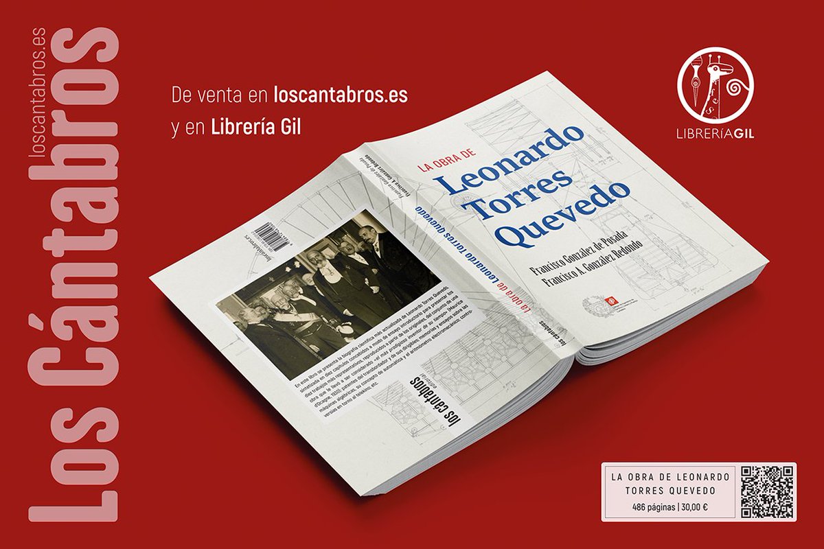 loscantabros's tweet photo. La biografía científica más actualizada de Leonardo Torres Quevedo, desde este lunes en tus manos... https://t.co/vTsEvrzOD1
