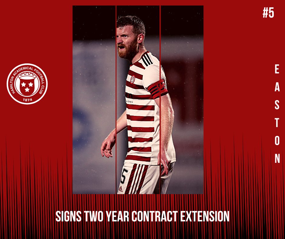 AcciesFCAcademy's tweet image. Easton x 2024 🔴⚪️

The club are delighted to announce that club captain and academy coach Brian Easton has agreed a two-year contract extension with the club 💪

This will also allow Brian to continue coaching in the #AcciesAcademy set up
