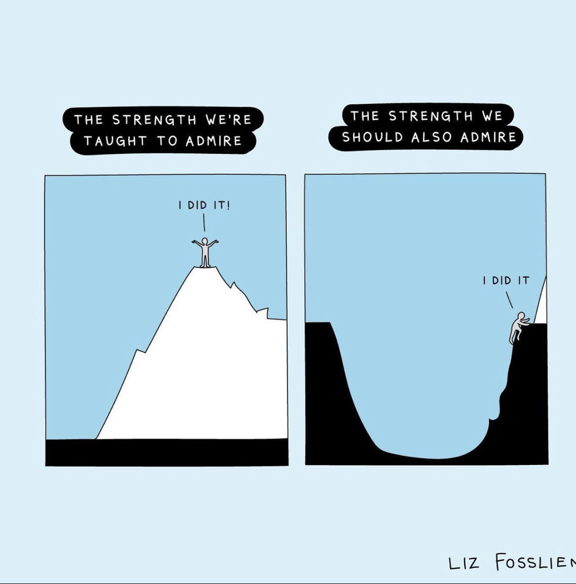 RT <a href="/DorothyDalton/">Dorothy Dalton 💥</a>: Love this cartoon from #lizfosslien we need to be more selective in what we admire.