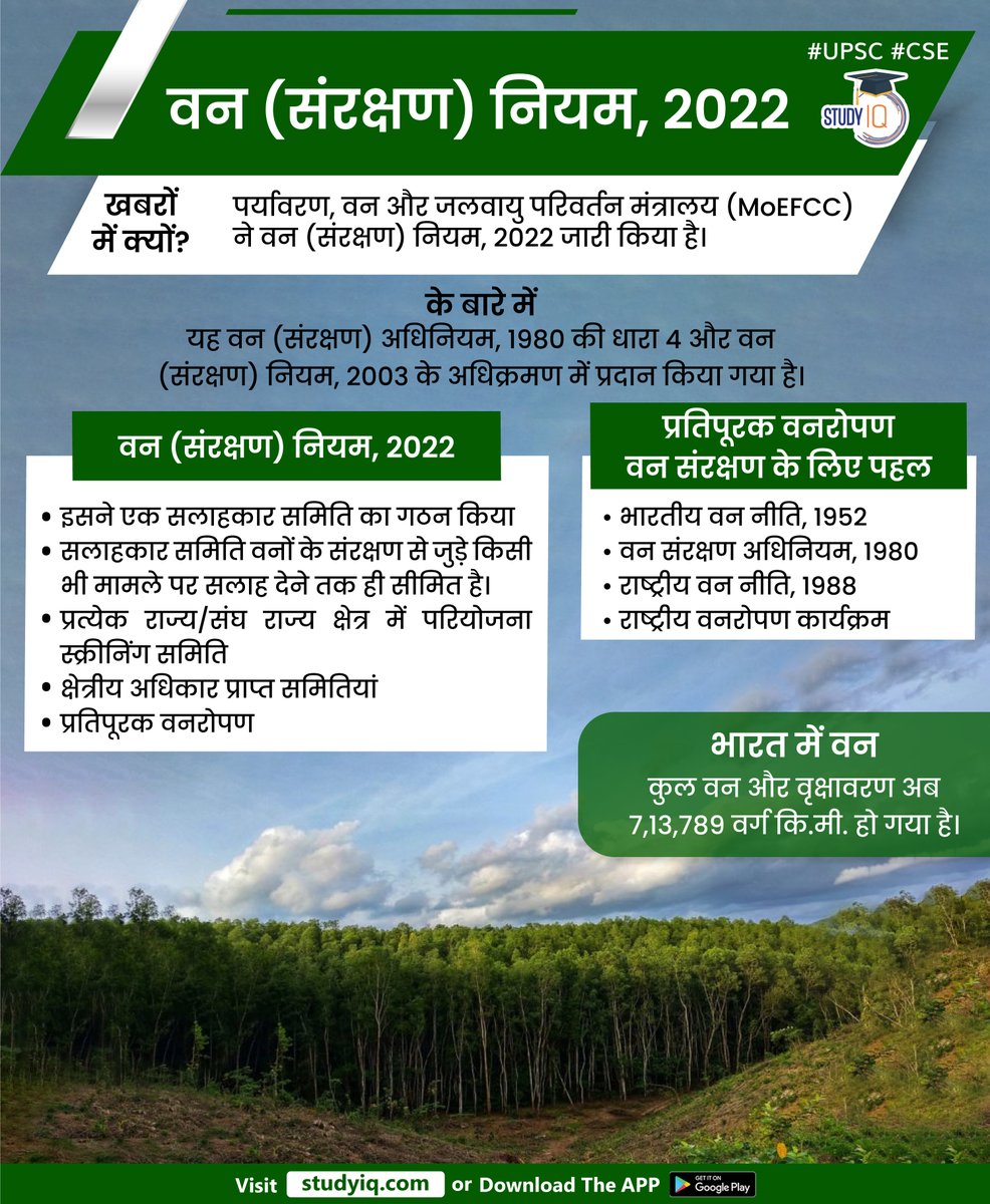 #Forest (#Conservation) Rules, #2022

#forestconservation #rules #conservationrules #forestconservationrules #upsc #cse #whyinnews #ias #climatechange #MoEFCC #environment #indianforestpolicy #forestconservationact #forestinindia