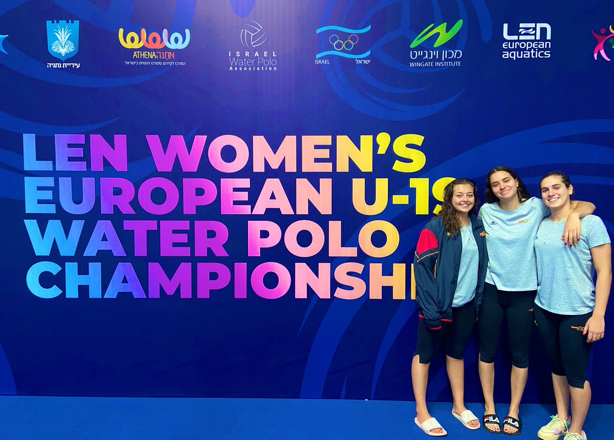 cnboadilla's tweet photo. #WP
Tres #jugadoras de nuestro #club disputarán con la #sele @RFEN_Oficial el Camp Europa Junior @LENaquatics de #Netanya 🇮🇱
Mucha #suerte a @SpainWpFem y por supuesto a @palomaamorenoo_, @eliporti04 y @giorgiawp3
✌️🤽‍♀️✌️🤽‍♀️✌️🤽‍♀️
#disfrutad
#competid
#go4gold https://t.co/31XFxolOpr