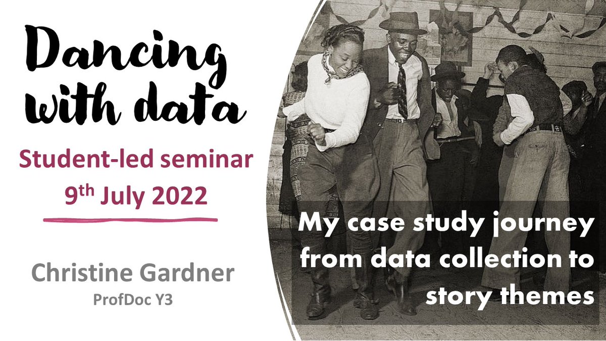 Join Christine Gardner next Saturday for Dancing with data!