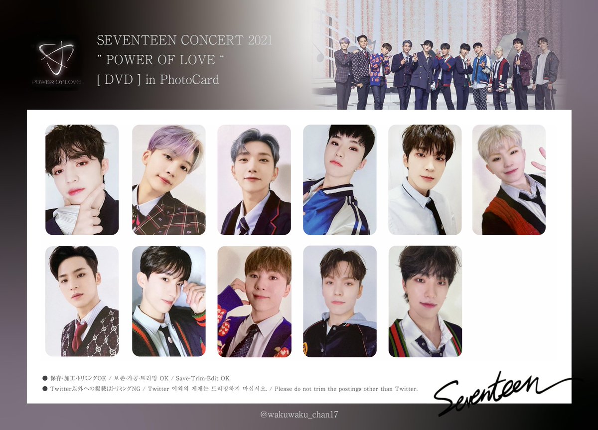 SEVENTEEN トレカ コンプ POWER OF LOVE DVD セブチ