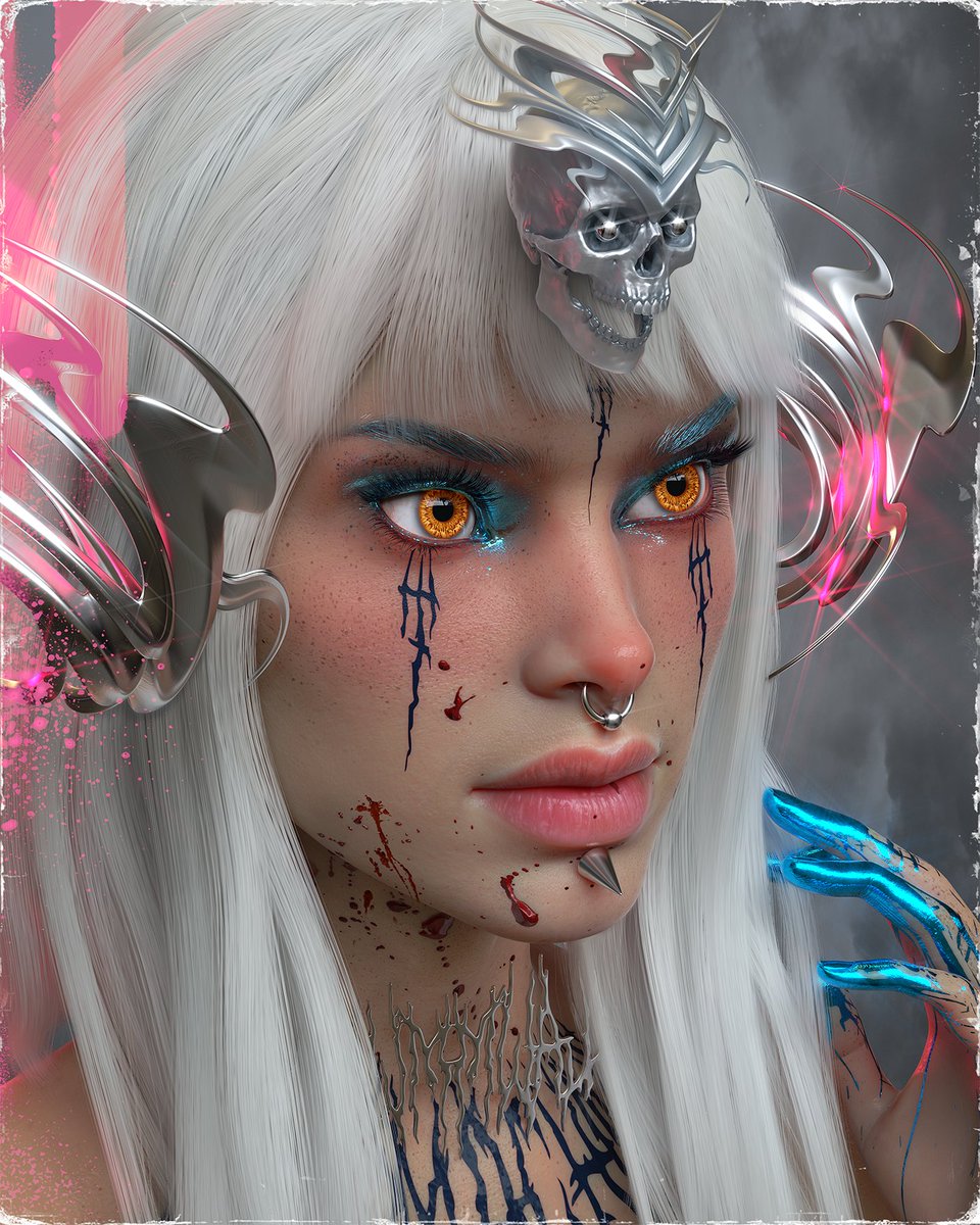 Just dropped 'ICE QUEEN' <a href="/KnownOrigin_io/">KnownOrigin.io</a> 💎🔥   
    
✨ 20 editions / 0.05 $ETH   
   
Thanx for your amazing support! #NFTCommunity   
  
#NFT #nftarti̇st Link ⬇️