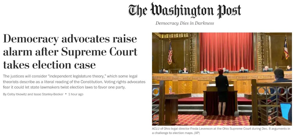 "Democracy advocates" - what a spectacularly misguided framing of the issue... Kind of ironic in connection with the "Democracy dies in darkness" tagline right above, though.