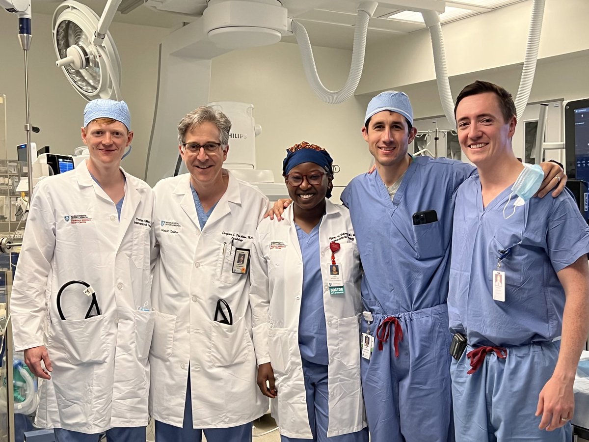 July 1 always holds so much promise! We are thrilled for the future of interventional cardiology at <a href="/MGHHeartHealth/">Mass General Heart</a>. Welcome to our new class of interventional fellows:
Tom Gilliland
<a href="/DrNjambi/">Njambi Mathenge, MD, MPH</a> 
<a href="/RatickM/">Marc Allard-Ratick</a> 
Anthony Buckley
(Sorry we missed spectacular APD <a href="/NilayPatelMD/">Nilay Patel</a>!)