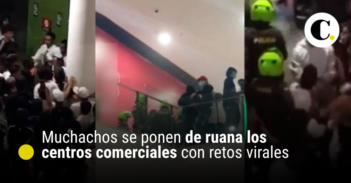 elcolombiano's tweet photo. ¿Ha visto los polémicos escándalos de los adolescentes en los centros comerciales? La Policía investigó y estos son los detalles que encontraron ▶️ https://t.co/J4XZPcwr0h https://t.co/FmK7h5X1wv