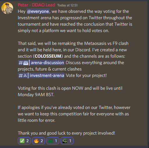 VEMPHorizon's tweet photo. #vEmpireTournament Announcementπ¨
Please see the image below for our new voting structure...
Join the Discord πhttps://t.co/iF8qHcUF1i https://t.co/X4nbYQBrJu