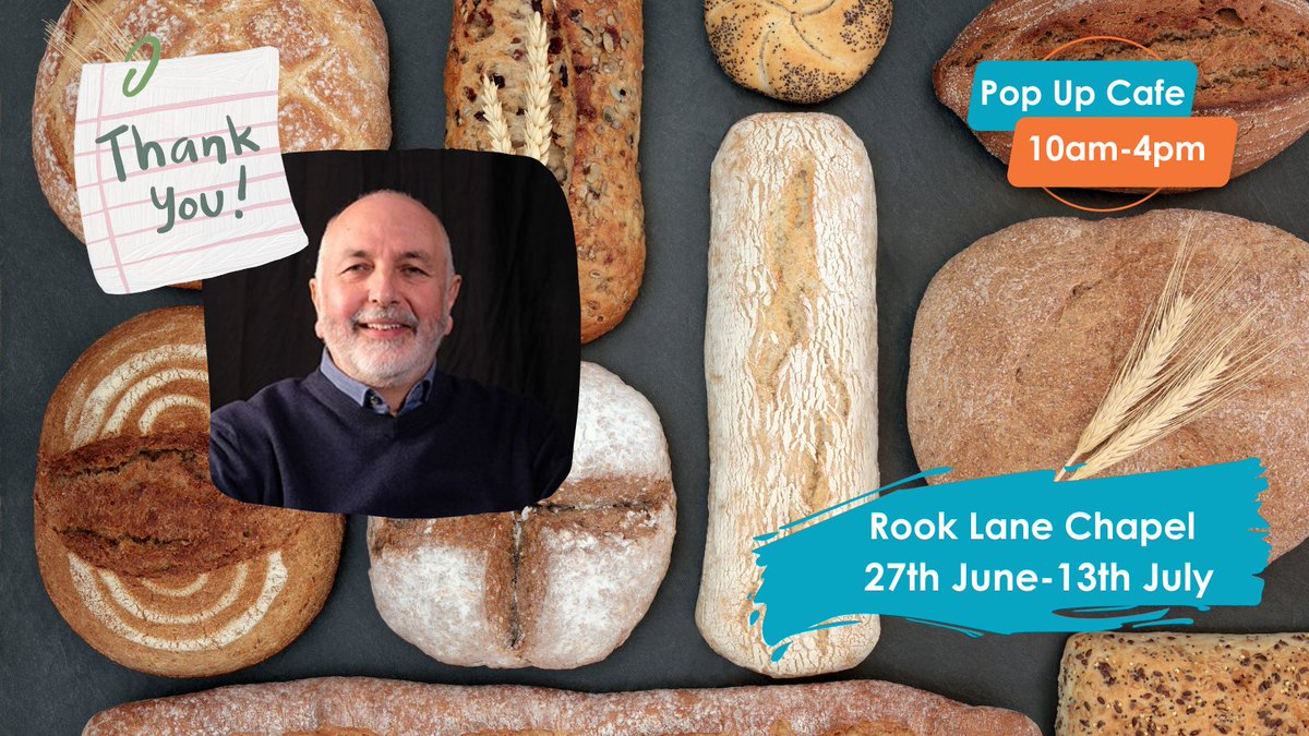 We would like to say a huge thank you to Philip Campagna, deputy mayor at @FromeCouncil, for baking up some of his much sought after rustic Spanish bread and Sourdough for our pop-up Cafe at rook lane! 👨‍🍳#homebaked #thankyou #frome #deputymayor #photofrome  #fromefestival