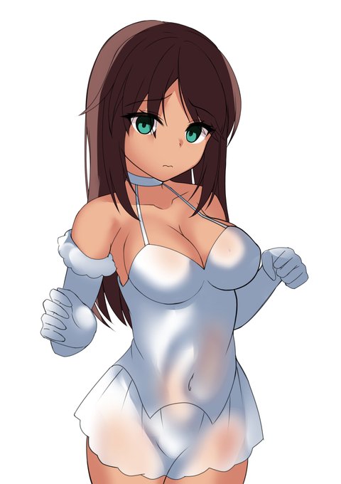 ベビードールみたいなすけすけウェディングドレス描きたかった 