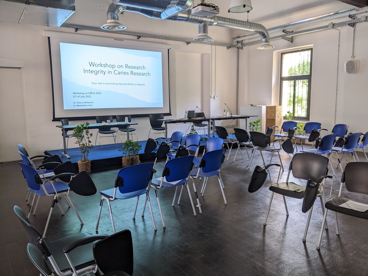<a href="/ResearchKarger/">Research | Karger</a> <a href="/OrcaCaries/">ORCA European Organisation for Caries Research</a> <a href="/max_cenci/">Max Cenci</a> Getting ready to chat #ResearchIntegrity with <a href="/max_cenci/">Max Cenci</a> at #orca2022