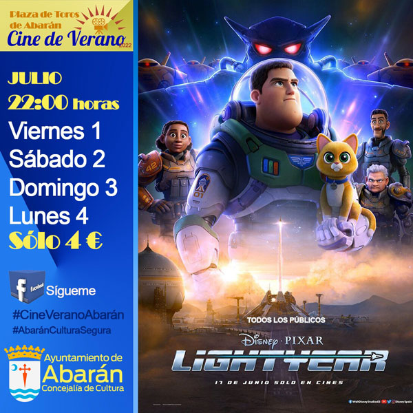 📽️ Este fin de semana el Cine de Verano de Abarán te lleva 'hasta el infinito... y más allá' con el estreno de 'Lightyear', de la saga Toy Story #Abarán #Cieza #Blanca #Abarandiaadia

👉Para leer la información completa: abarandiaadia.com