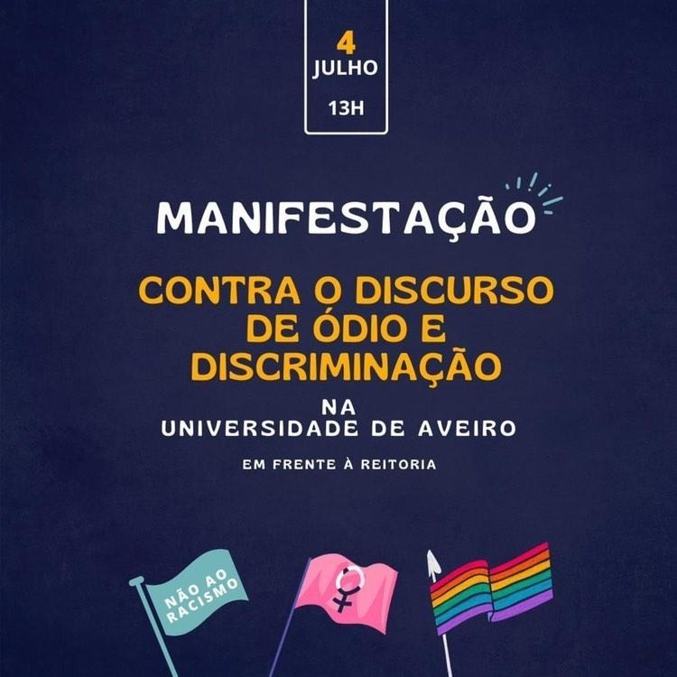 SciDoArmario's tweet photo. O continuado discurso de ódio por um professor universitário em Aveiro reforçam a necessidade de continuarmos a lutar e alertar contra estas situações. Universidades devem ser espaços seguros e inclusivos. Apoiamos quem se junte à manifestação dia 4 de Julho, na reitoria da UA https://t.co/Zof01u6ufD