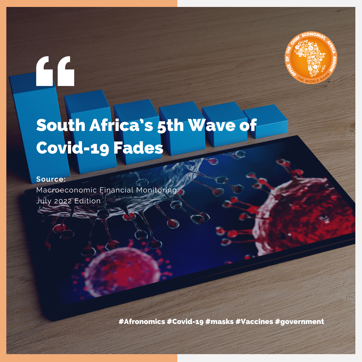 AlbertZeufack's tweet photo. Due to a decline in cases, hospitalizations and reported deaths the fifth wave of COVID-19 is concluded to have no traumatic impact. Therefore South Africa has decided to repeal #Covid-19 rules.
#Afronomics #vaccines https://t.co/dO6sk4ciC5