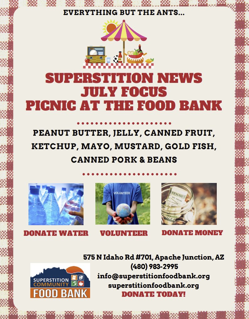 Picnic at the food bank needs