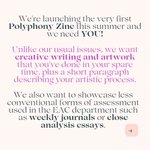 Photo by Polyphony - Submissions always open! (@PolyphonyUoM)