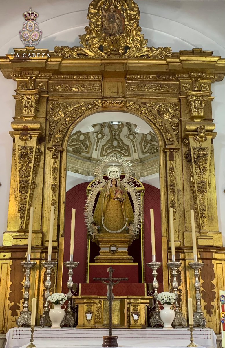 hermandadcabeza's tweet photo. #INFORMACIÓN📣 | La Santísima #VirgendelaCabeza💐 ya se encuentra ataviada para los próximos meses de Verano.

📸 Archivo de la #Hermandad 

#CofradiasVM https://t.co/X2YHSGkLi7