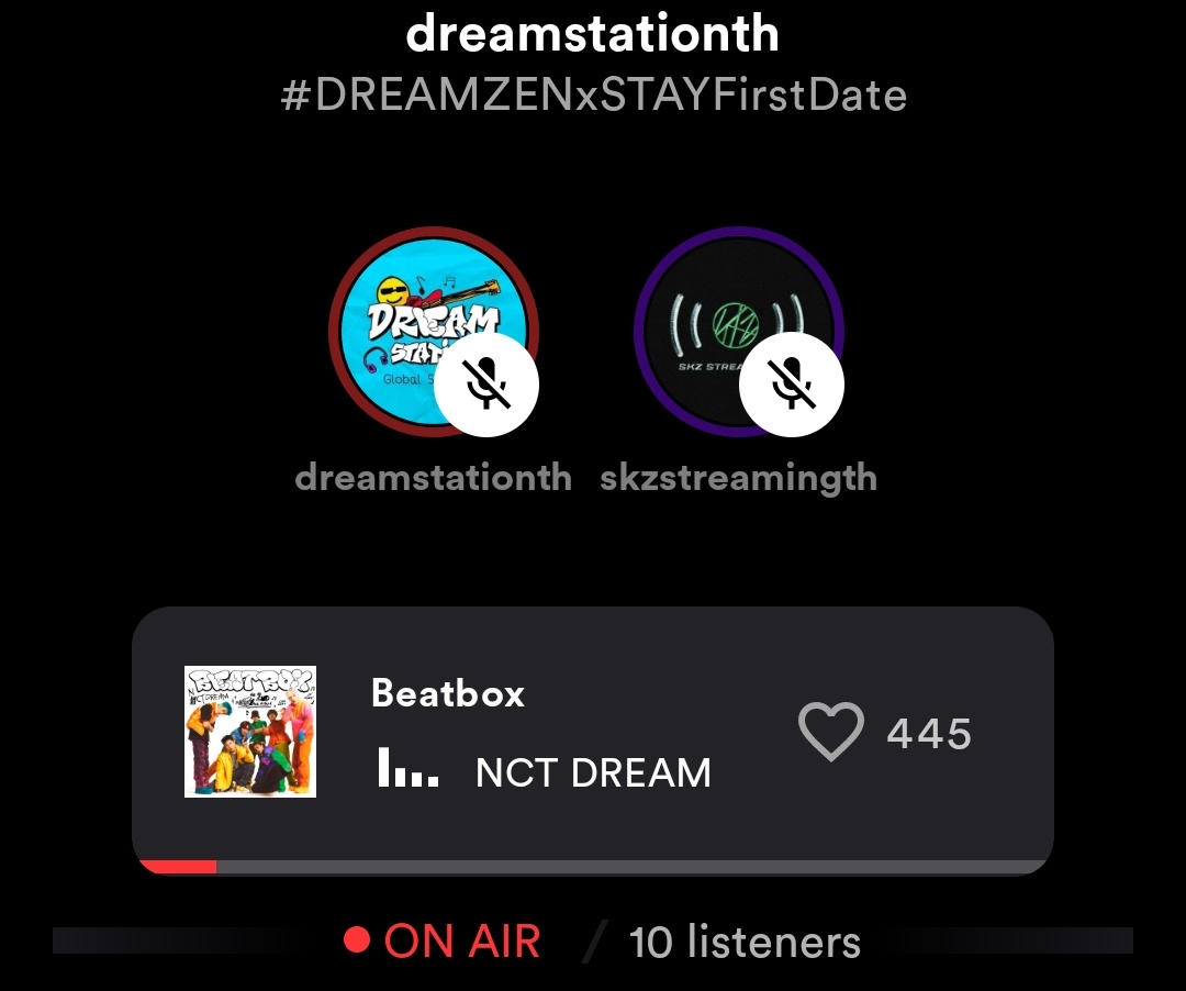 ใครยังไม่เข้ากดลิงก์นี่เลยค่ะ 🎪
🔗stationhead.com/dreamstationth
ฝากแท็กชวนเพื่อนๆด้วยนะคะ 
คืนนี้ใช้แท็กนี้เลย 📌
#DREAMZENxSTAYFirstDate