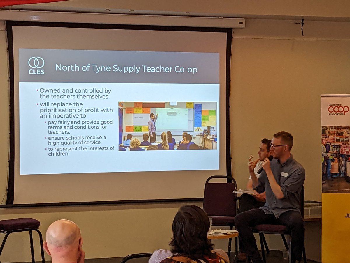 John McMahon (@johnmcarts) on Twitter photo Fascinating example of #SupplyTeachers collectively organising through a #cooperative, to break the grip of agencies offering #ZeroHoursContracts
<a href="/DavidB_CLES/">David Burch</a> from <a href="/CLESthinkdo/">(CLES) Centre for Local Economic Strategies</a>
<a href="/caldercoops/">caldercoops</a> #CoopsDay #CoopsDay2022 #CoopsBuildABetterWorld #Cooperatives Fascinating example of #SupplyTeachers collectively organising through a #cooperative, to break the grip of agencies offering #ZeroHoursContracts
<a href="/DavidB_CLES/">David Burch</a> from <a href="/CLESthinkdo/">(CLES) Centre for Local Economic Strategies</a>
<a href="/caldercoops/">caldercoops</a> #CoopsDay #CoopsDay2022 #CoopsBuildABetterWorld #Cooperatives