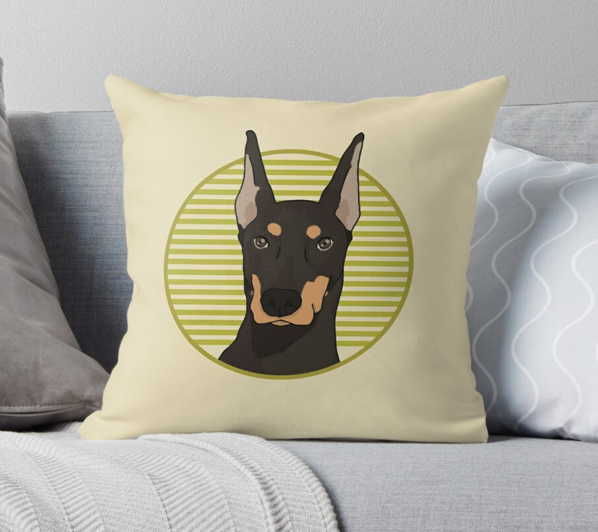 Get this cute Doberman #dog #illustration on #redbubble 

#RBandME: redbubble.com/people/adoptnf…

#findyourthing #pets #DogLover #redbubbleshop #Doberman #design #redbubbleartist #printondemand