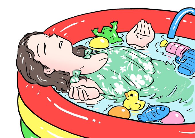 「wading pool」 illustration images(Latest｜RT&Fav:50)