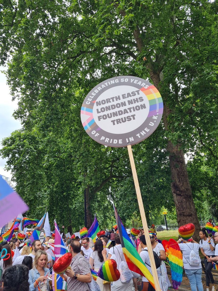 <a href="/PrideInLondon/">Pride in London</a> <a href="/NELFT/">North East London NHS Foundation Trust (NELFT)</a> ..we are here... have an amazing pride every #AllOurPride
