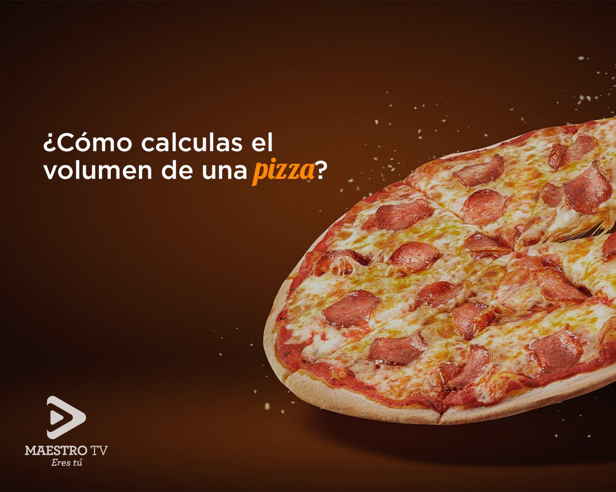 🔵Si tienes una pizza con un radio Z y una altura A, su volumen será: PI*Z*Z*A.🤓🍕
#MaestroTV