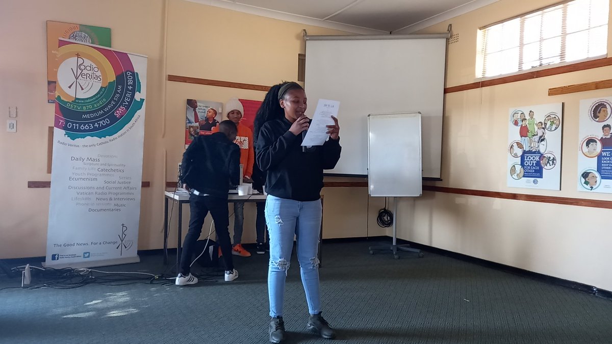 clarencesdb's tweet photo. Great moments today. @RadioVeritasSA #youthology https://t.co/6NjM9C3aa1