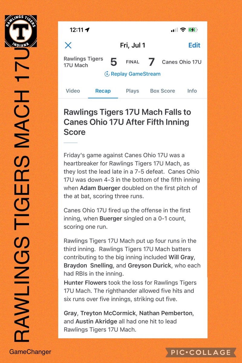 Rawlings Tigers Mach (@5150tigers) on Twitter photo Not a win, but good enough to get us into the tournament gold bracket today! <a href="/NathanPemberto1/">Nathan Pemberton</a> <a href="/ZachKeith15/">Zachary Keith</a> <a href="/jake97157334/">jake kessinger</a> <a href="/braydenernspike/">Brayden Ernspiker</a> <a href="/BraydonSnelling/">Braydon Snelling</a> <a href="/TreytonMcCormi1/">Treyton McCormick</a> <a href="/DurickGreyson/">Greyson Durick</a> <a href="/JakeHausz/">Jake Hausz</a> <a href="/akridge_cody/">Cody Akridge</a> <a href="/HunterFlowers11/">Hunter Flowers</a> <a href="/will_gray16/">Will Gray</a> <a href="/AustinAkridge4/">Austin Akridge</a> <a href="/KaedynBennett/">Kaedyn Bennett</a> Not a win, but good enough to get us into the tournament gold bracket today! <a href="/NathanPemberto1/">Nathan Pemberton</a> <a href="/ZachKeith15/">Zachary Keith</a> <a href="/jake97157334/">jake kessinger</a> <a href="/braydenernspike/">Brayden Ernspiker</a> <a href="/BraydonSnelling/">Braydon Snelling</a> <a href="/TreytonMcCormi1/">Treyton McCormick</a> <a href="/DurickGreyson/">Greyson Durick</a> <a href="/JakeHausz/">Jake Hausz</a> <a href="/akridge_cody/">Cody Akridge</a> <a href="/HunterFlowers11/">Hunter Flowers</a> <a href="/will_gray16/">Will Gray</a> <a href="/AustinAkridge4/">Austin Akridge</a> <a href="/KaedynBennett/">Kaedyn Bennett</a>