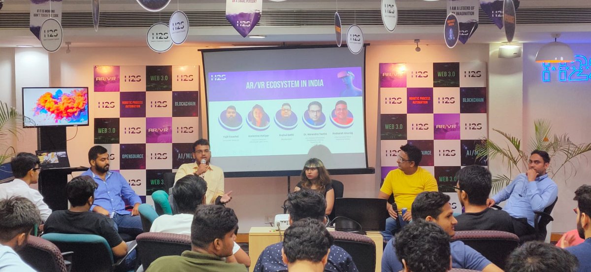 hack2skill's tweet photo. When the fantastic five #speakers assemble at the #Hack2skill universe.

@praharsh0908 @SethiRrahul @KarishmaKatiya5 
#arvrmeetup https://t.co/mDjTYjYtR2