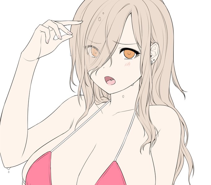 お顔可愛く描けた気がする!お水に濡れた表現ちゃんとお勉強してから塗りたいので今日はここまで🐣 