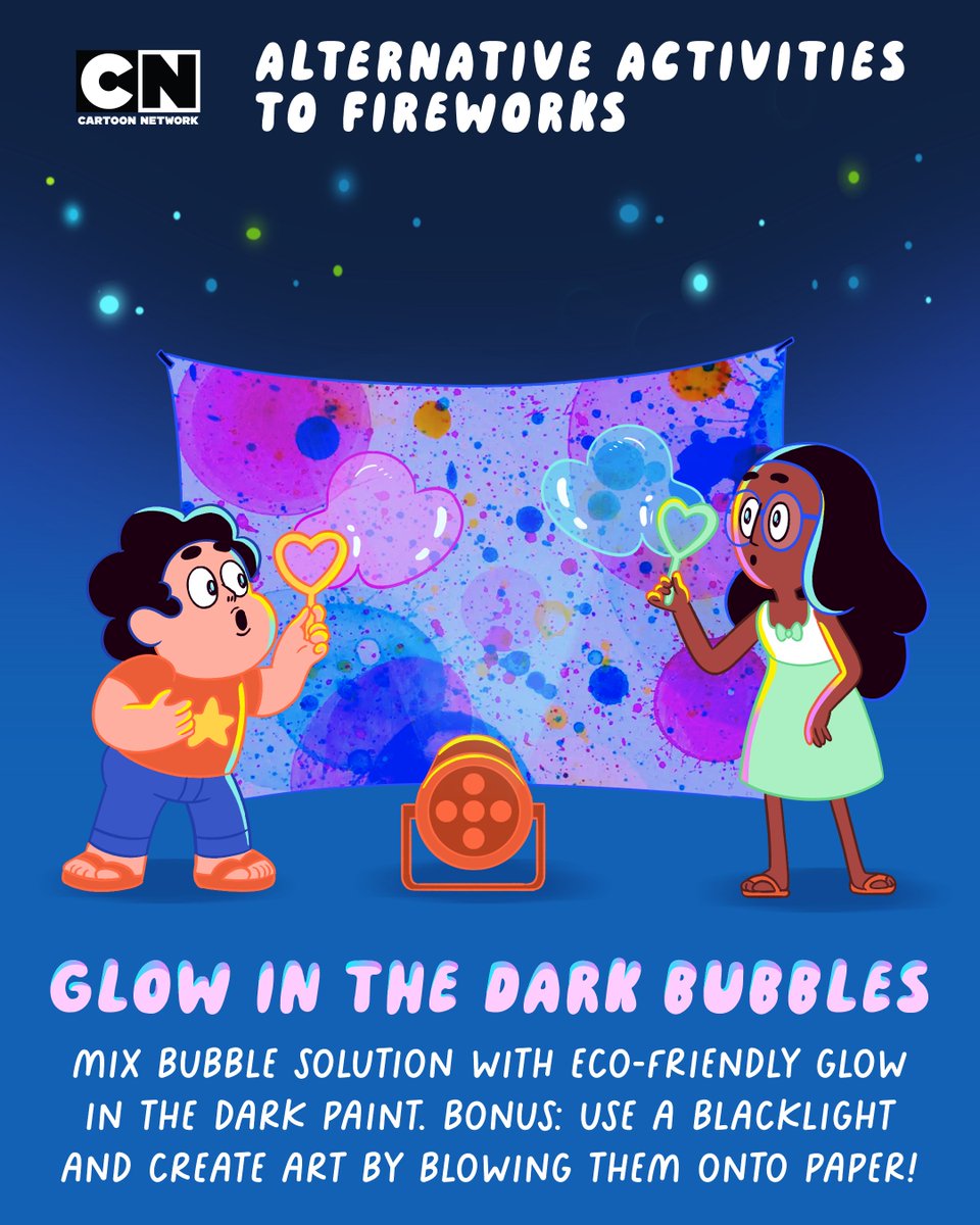 cartoonnetwork's tweet photo. Happy July 4th! 🎈✨🎉 Here are some fun alternatives to fireworks to help protect our furry babies and friends who may not enjoy the loud noises ❤️

#July4th #HappyJuly4th #july4th2022 #JulyFourth #July4 #july4thweekend #happy4thofjuly #CartoonNetwork #fireworks https://t.co/Uf72jdWOqN