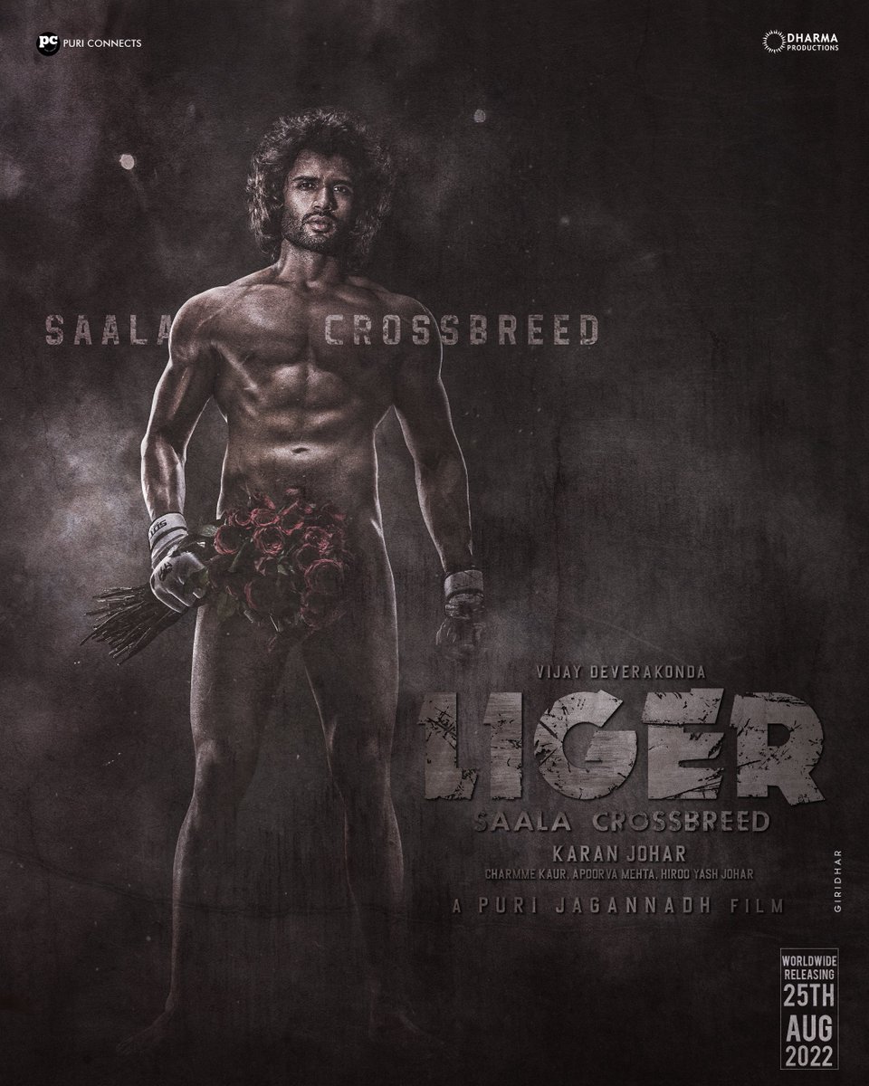 Presenting - Just our boy who will take over India's minds and hearts.
This August 25th- you will witness a new chapter!

#SaalaCrossbreed #LIGER

@TheDeverakonda 🥊