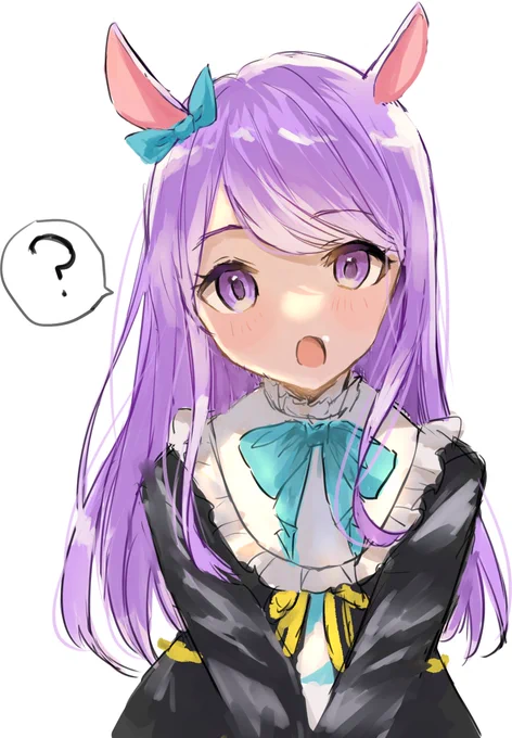「?私の顔に何か……?」
#ウマ娘 
#メジロマックイーン
原稿の息抜きにrkgk 