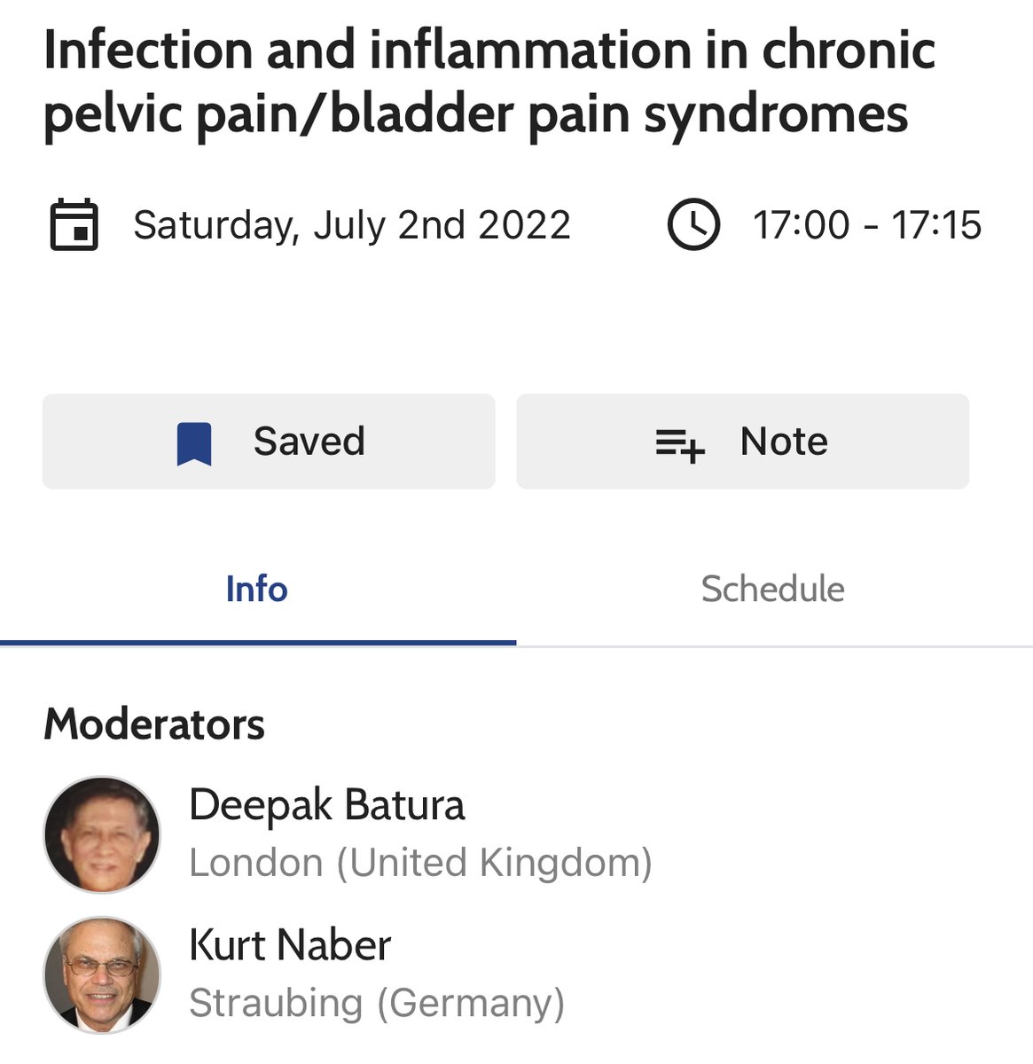 ERN_eUROGEN's tweet photo. Coming up at 17:00 CET at #EAU22 - an #ESIU session on #infections in #urology, including #BladderPainSyndrome (our EA 2.5) #RareDisease #UroSoMe #UroOnc #InterstitialCystitis @uroweb @DeepakBatura https://t.co/WO1QSeIiNv