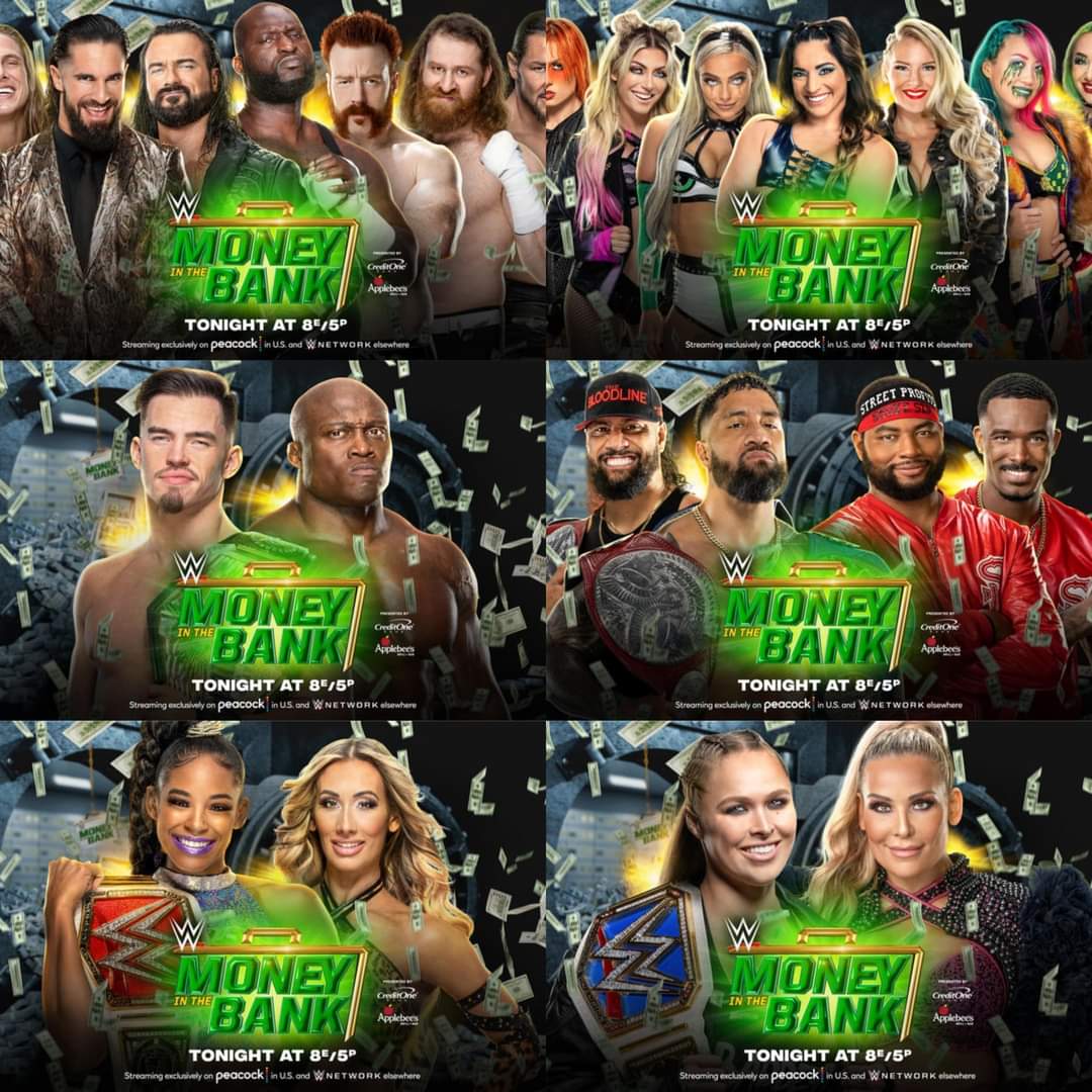 Uncensored Wrestling 🇮🇪 on Twitter "Match Card for Money In The Bank