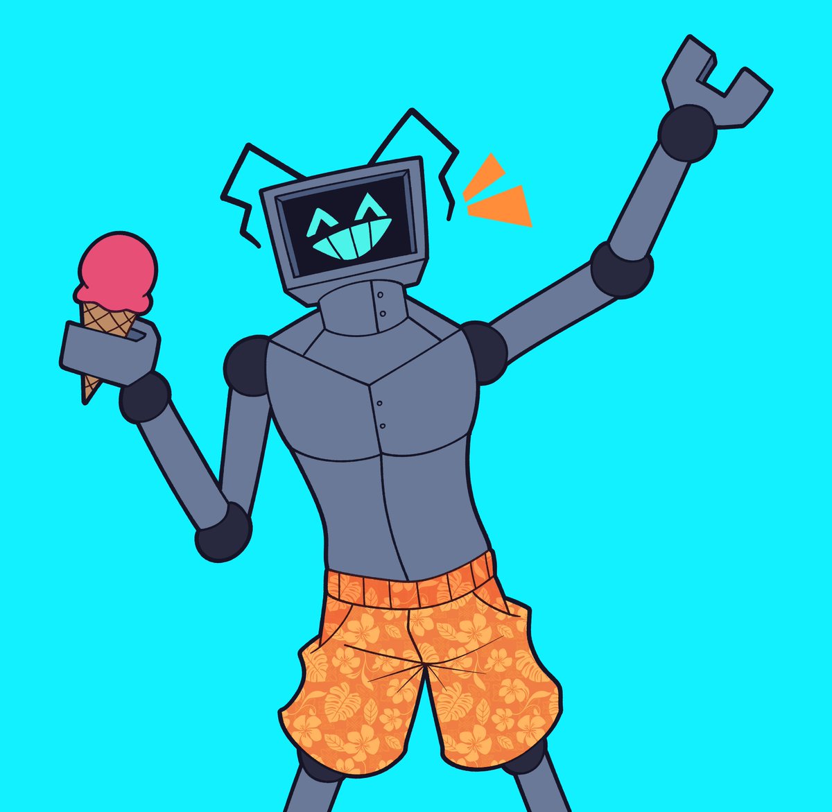 YingWasHere's tweet photo. hex offers you ice cream in this hot weather🍦 https://t.co/dphqkhwEHQ