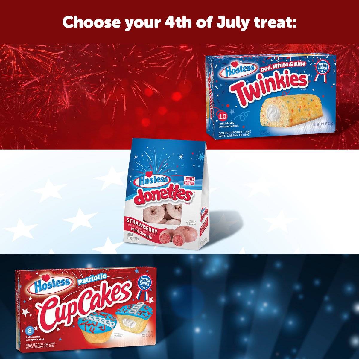 Stars, Stripes &amp; Snacks 🇺🇸🎆

…

#HostessSnacks #LiveYourMostess #Twinkies #CupCakes #Donettes #RedWhiteBlue #Snacks #July4th #IndependenceDay #Love