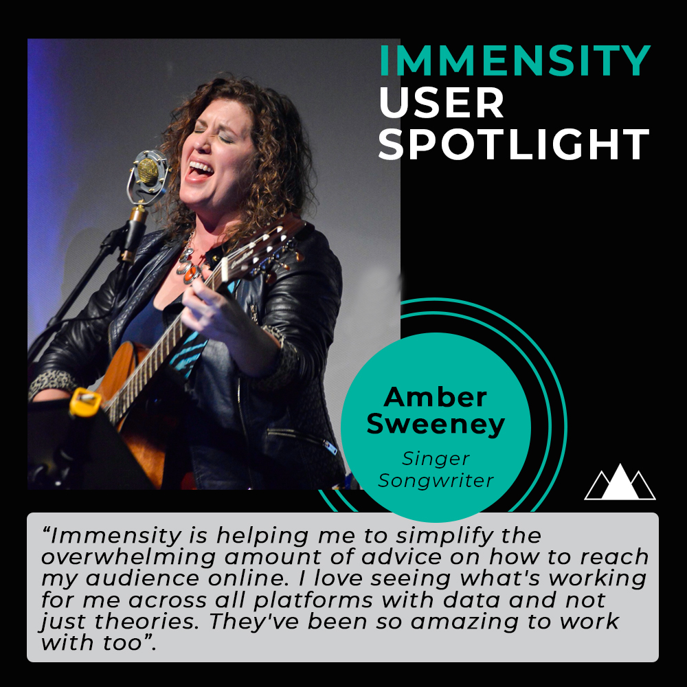 immensity_ai's tweet photo. Many thanks to Amber Sweeney for the kind words! Go check out her latest single "Uninvited" available on all streaming platforms.
#musicianspotlight #musicbusiness #musicdata #musicians #musicanalytics #musicapps #immensityforartists #ambersweeney #singersongwriter https://t.co/OeuPyLQGYU