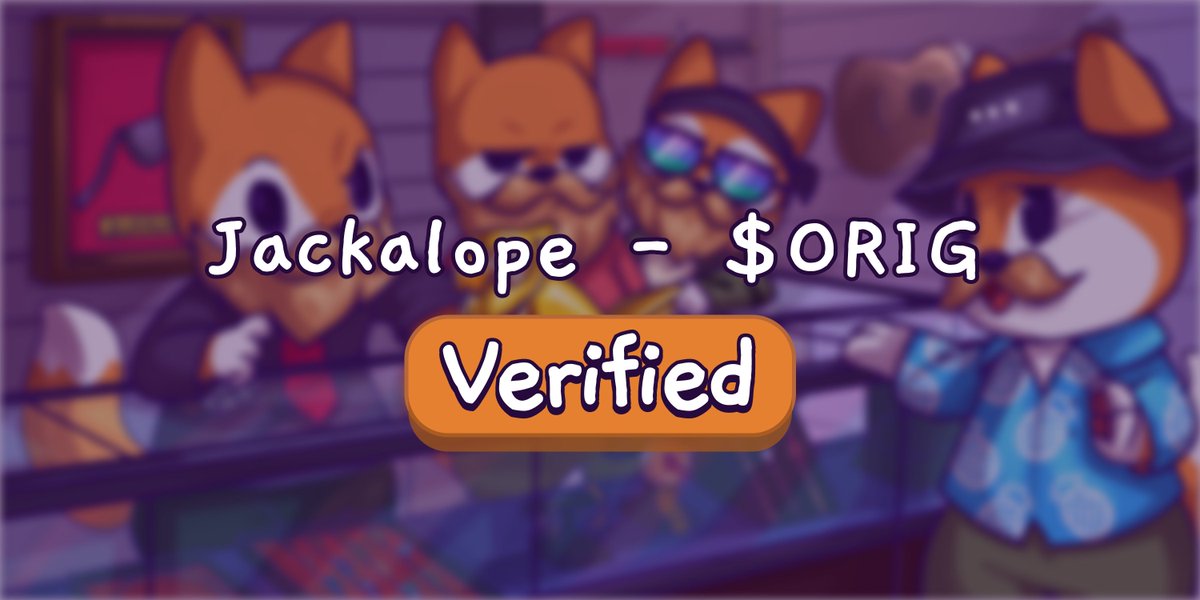 Jackalope ORIG and DERIV Tokens (famousfoxes.com/tokenmarket/oR…) have been verified on our Famous Token Market, a safe and secure way to p2p trade tokens! 🟠
<a href="/JackalopeNFTs/">Jackalope Projects</a>

<a href="/FamousFoxFed/">Famous Fox Federation 🦊🟠</a> #FamousFoxes $SOL #SolanaNFTs
