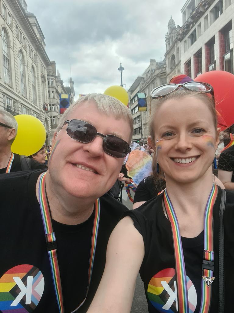 With @RichardDMurray1 representing @TheKingsFund at #PrideInLondon #AllOurPride