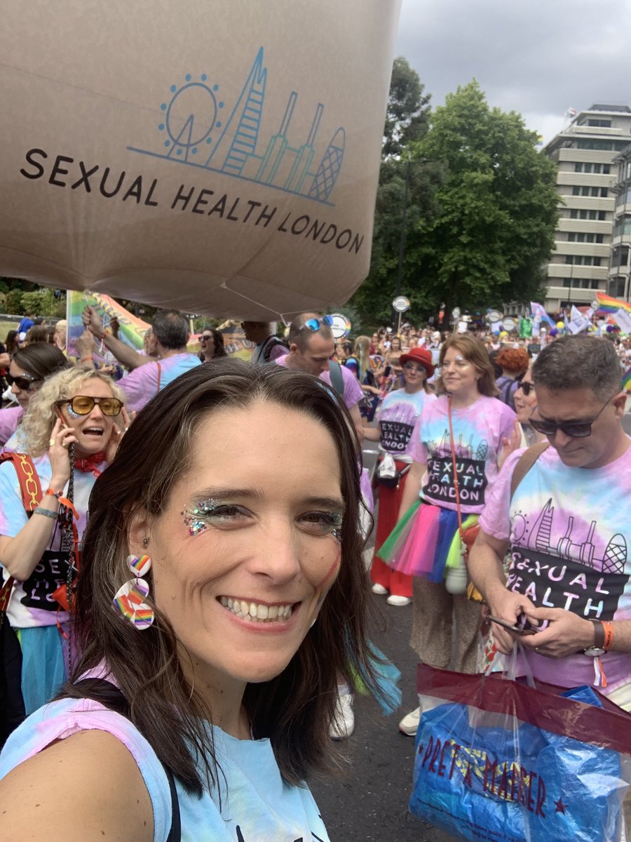 kateebbutt's tweet photo. Oh wow! What an incredible honour to represent our awesome services at #LondonPride2022. So many people showing us love and appreciation. What we do makes a real difference. #sexualhealthlondon @Preventx @SHLdotUK https://t.co/zVCQZhf7s4